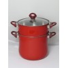 ZH-G601C喷色蒸锅（红）