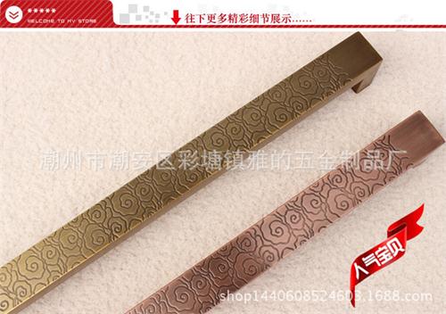 青古铜玫瑰金钛金方管不锈钢大门木门拉手 (3)