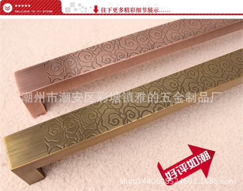 青古铜玫瑰金钛金方管不锈钢大门木门拉手 (7)