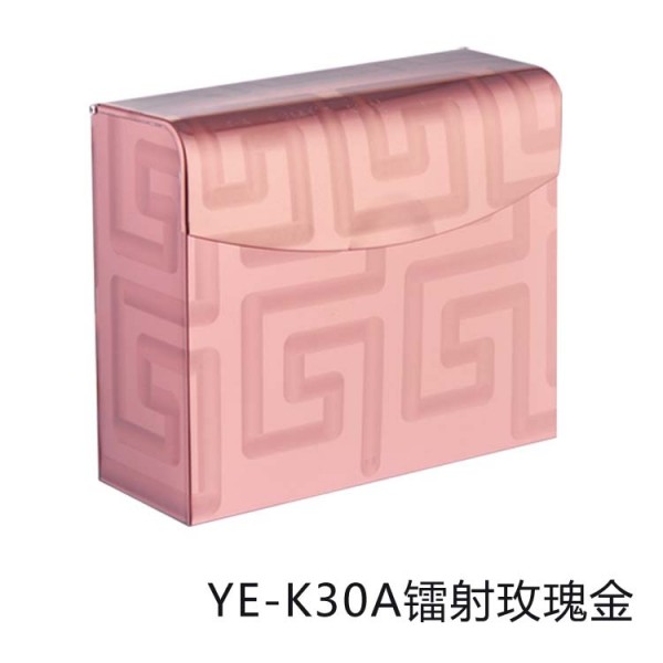 不锈钢纸巾盒TE-K30A镭射玫瑰金 1