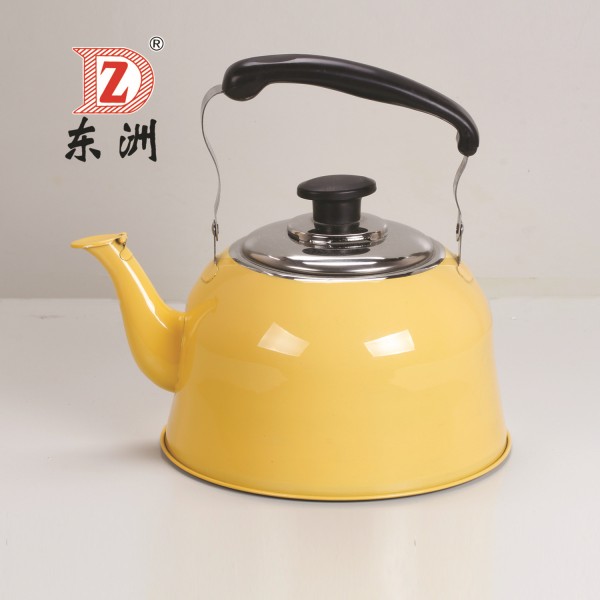 不锈钢古典平底水壶（本色、红色、蓝色、黄色、橙色、金色） (1)