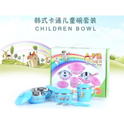 304韩国卡通儿童餐具套装碗