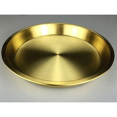 纯铜盘特厚黄铜蒸鸡盘健康手打纯铜制品99%纯铜盘