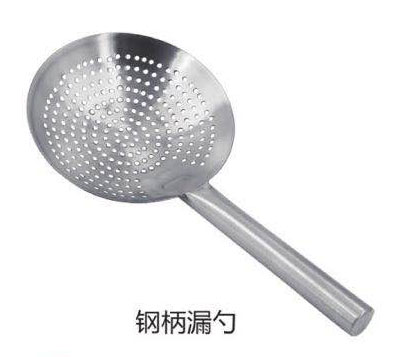 钢柄漏勺