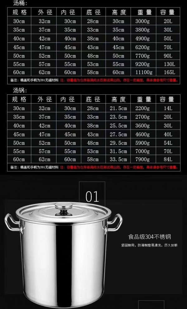 不锈钢水桶规格及价格图片