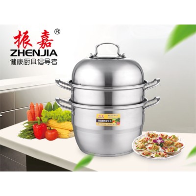 不锈钢两层蒸锅
