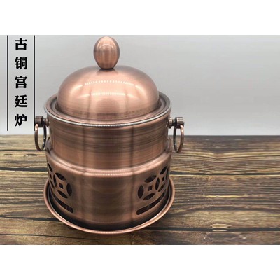 古铜宫廷炉