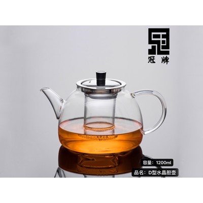 D型水晶胆壶