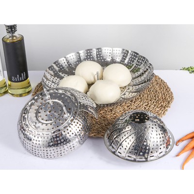 不锈钢可折叠蒸盘器06