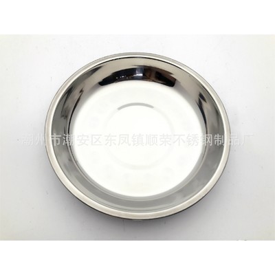 无磁1.0不锈钢圆盘 多用盘 菜盘 鱼盘多用宽边盆 汤盆汤