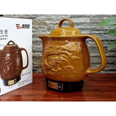 古铜龙 陶瓷养生壶