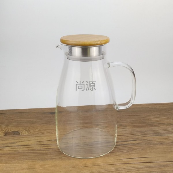 高硼硅冷水壶1700ML竹盖