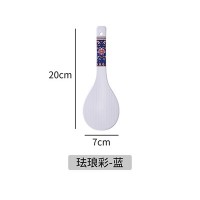 珐琅彩蓝饭勺