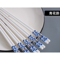 朵花青花韵筷子