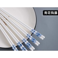 朵花青花钩藤筷子