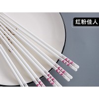 朵花红粉佳人筷子