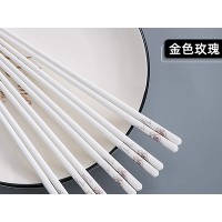 朵花金色玫瑰筷子