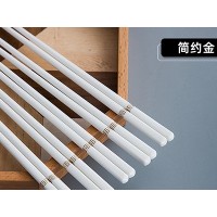 边花简约金筷子