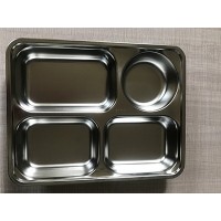 四格不锈钢餐盘