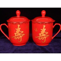 婚庆用品百寿图陶瓷餐具套装