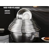 特厚/中厚冲孔米筛盆