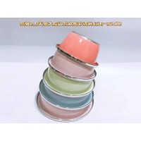 亮帆2.0无磁大反边北欧炫彩调料缸 18-32cm