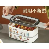 卡通长方形饭盒