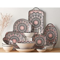 波西米亚陶瓷菜盘