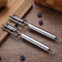三合一不锈钢削皮水果刀果蔬鱼鳞刨刮器厨房多功能小工具