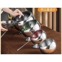 不锈钢自助调料碗