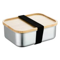 304方形饭盒 木盖（单/二/三/格）