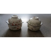 盖面碗-白胎/花面