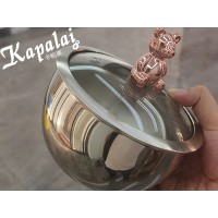料理盆 带盖 带刻度