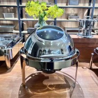 圆形可视自助餐炉