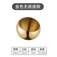 斜口碗 金色无底座款