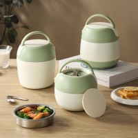 米绿色保温饭盒1