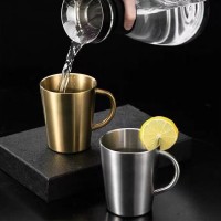 不锈钢饮水杯带把手