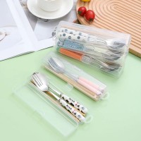 不锈钢便携餐具三件套