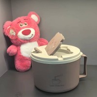 304不锈钢泡面碗带盖