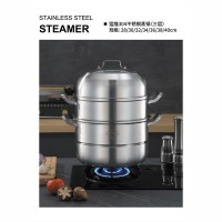 猛隆304不锈钢蒸锅（3层）28-40cm