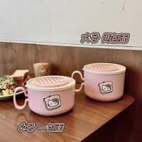 卡通304不锈钢泡面碗